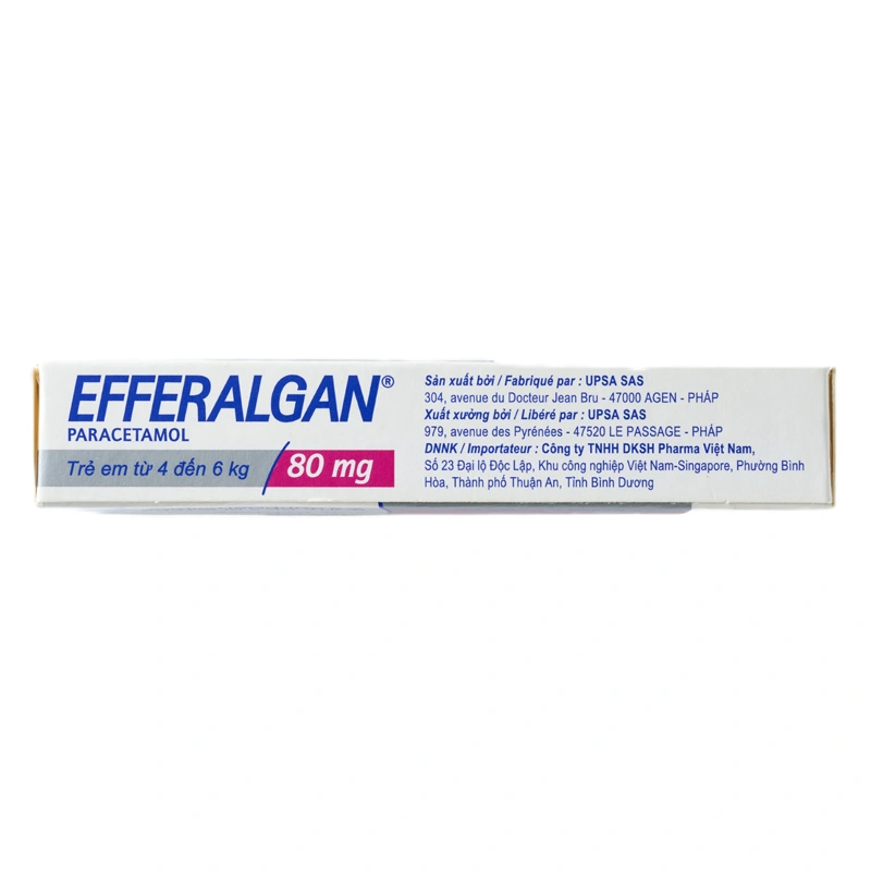 Viên đặt trực tràng Efferalgan 80mg giảm đau, hạ sốt (2 vỉ x 5 viên) - 2